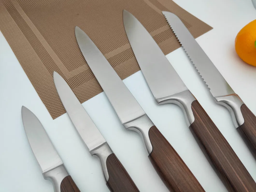 Stainless Steel Kitchen Knife, Santoku Kinfe Chef Knife, Bread Knife Set