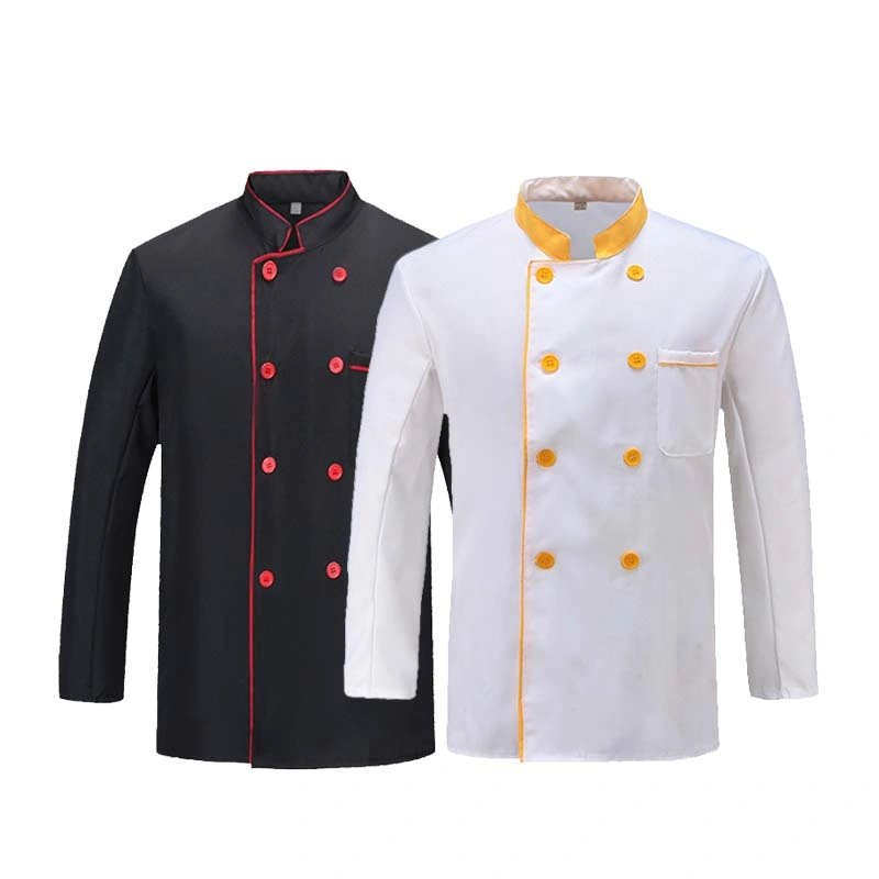 Custom Logo Restaurant Work Cotton Moisture Wicking Wholesale Chef Uniform