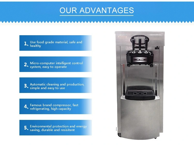 2022 Good Quality Commercial 3 Flavors Soft Serve Taylor Ice-Cream Machine