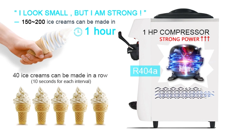 China Manufacturer Soft Serve Ice Cream Maker Mini Ice Cream Machine