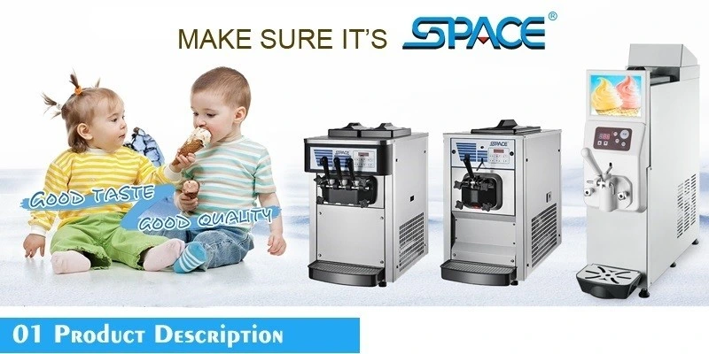 SPACE Soft Serve Ice Cream Machine Frozen Yogurt Machine with ETL CE