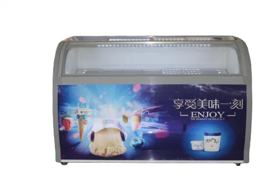 Commercial Ice Cream Display Fridge Freezer Gelato Showcase for Shop