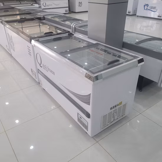 Supermarket Restaurant Commercial Refrigerator Equipment Custom Logo Deep Chest Freezer