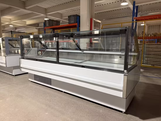 Commercial Fresh Meat Showcase Display Supermarket Refrigerator Open Type Multideck Cabinet Freezer