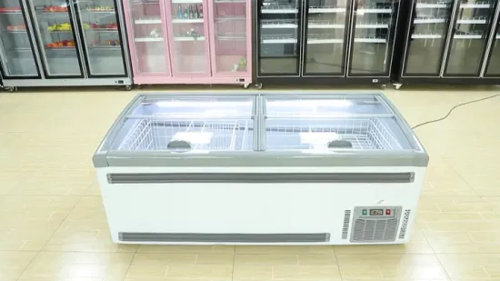 Tontile Commercial Chest Freezer Supermarket Refrigerator Freezer